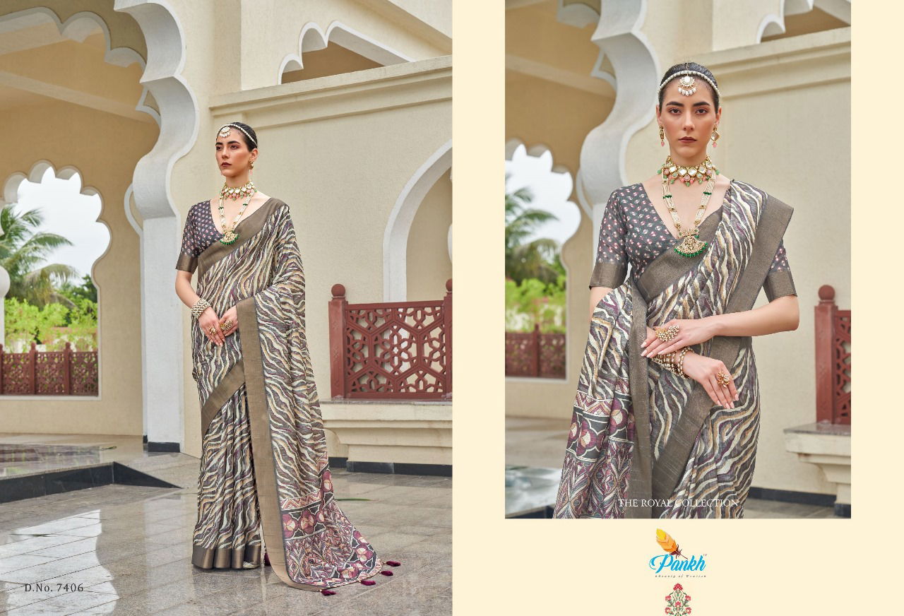 Karvaah Vol2 By Pankh Gotta Sik Designer Saree Catalogue